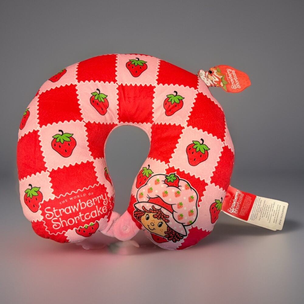 🔥Strawberry Shortcake Travel Neck Pillow BNWT🔥
